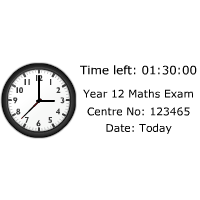 Exam Timer With Clock