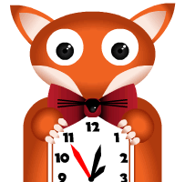 Fox Clock