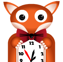 Fox Clock