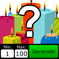 Number Picker Candles