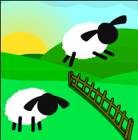 Sheep Jumping