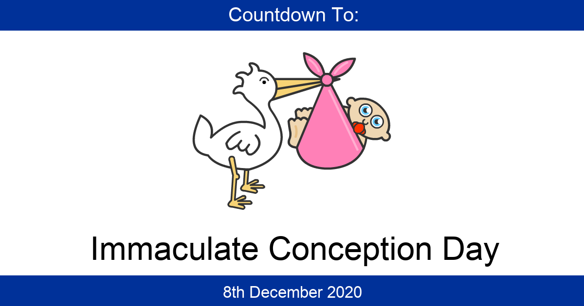 Countdown To Immaculate Conception Day Days Until Immaculate