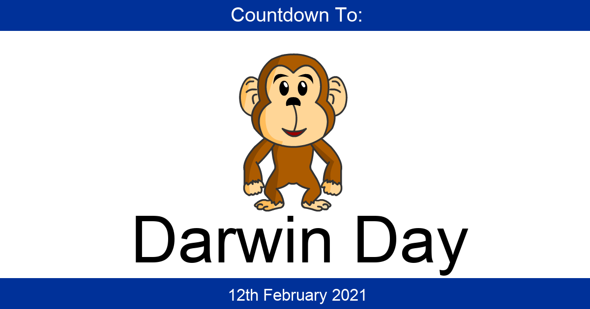 Countdown To Darwin Day Days Until Darwin Day
