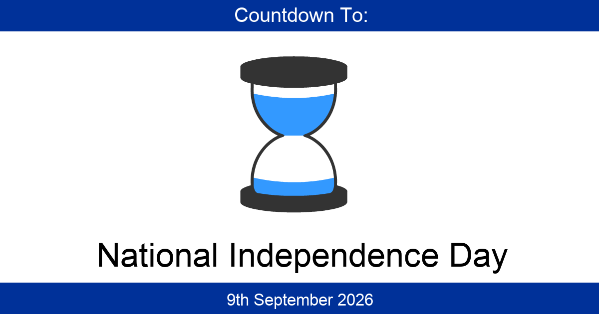 Countdown To National Independence Day | Days Until National ...