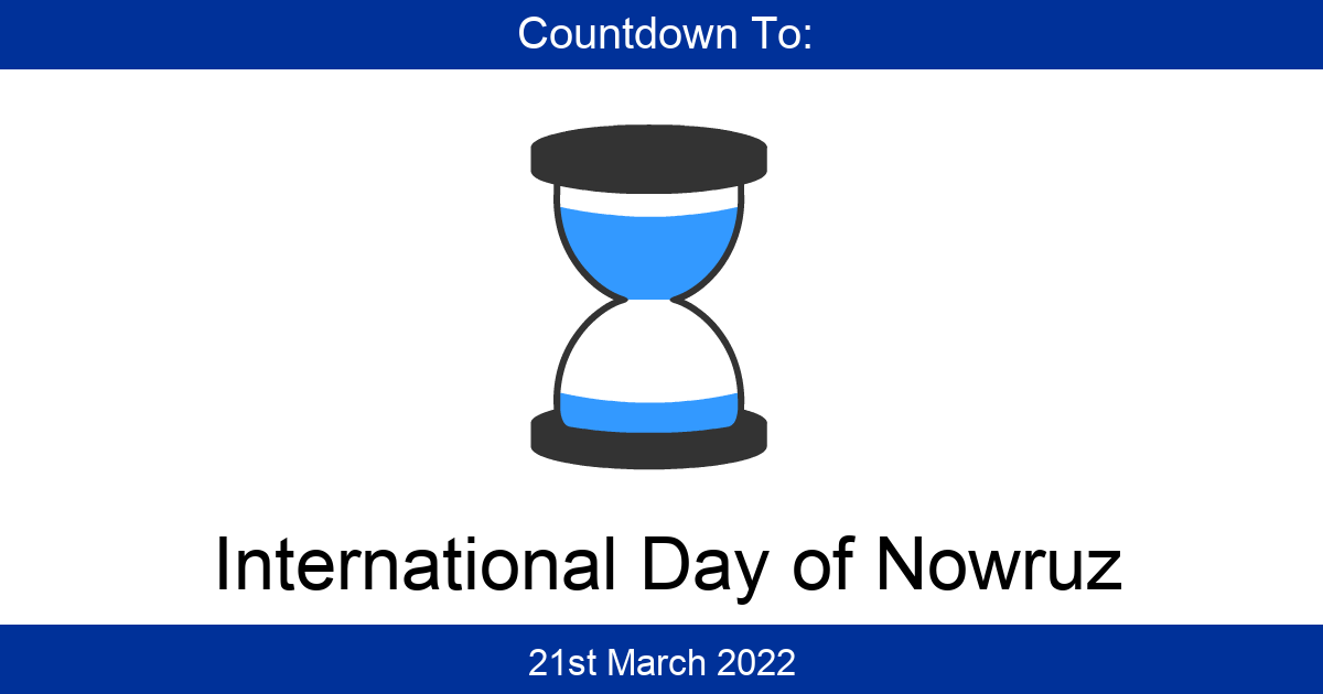 Countdown To International Day of Nowruz | Days Until International Day
