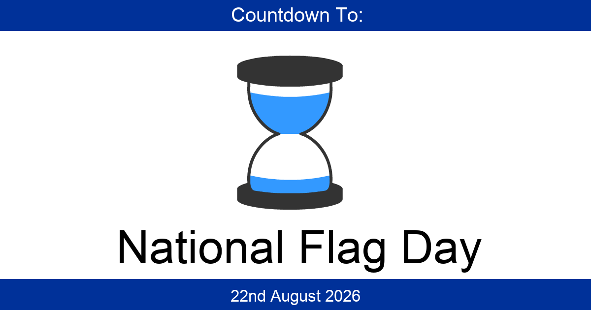 Countdown To National Flag Day | Days Until National Flag Day