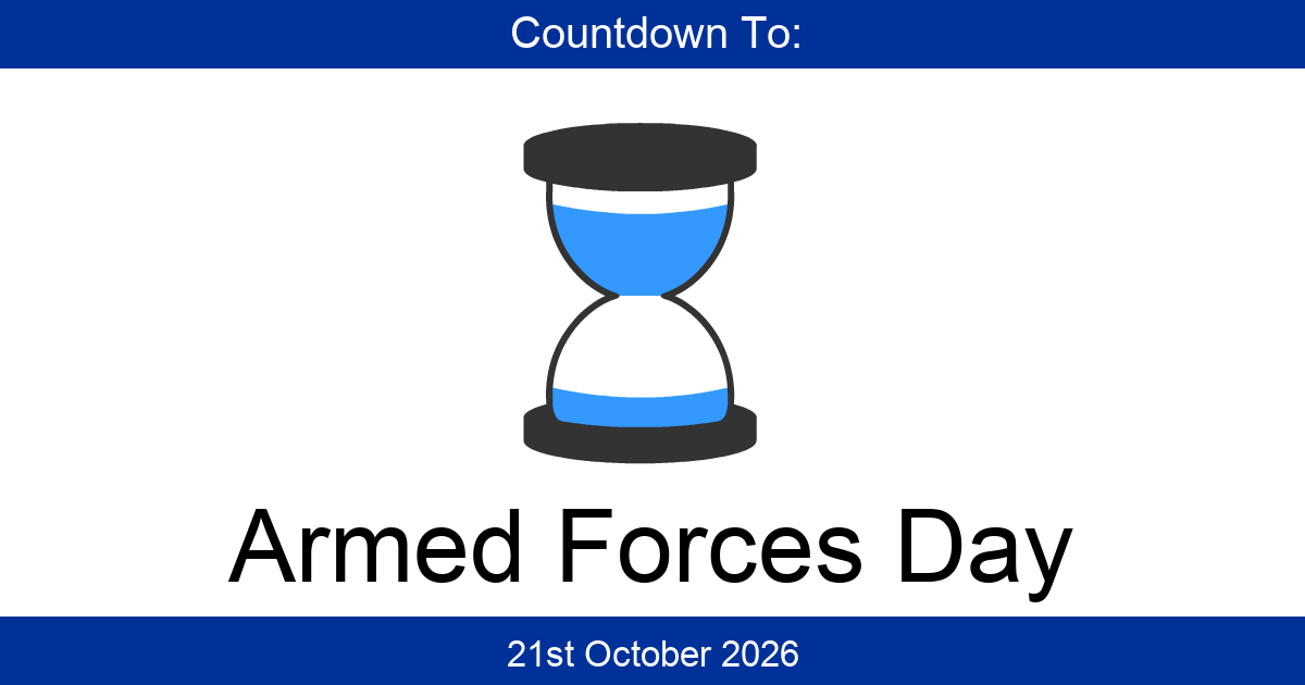 Countdown To Armed Forces Day | Days Until Armed Forces Day
