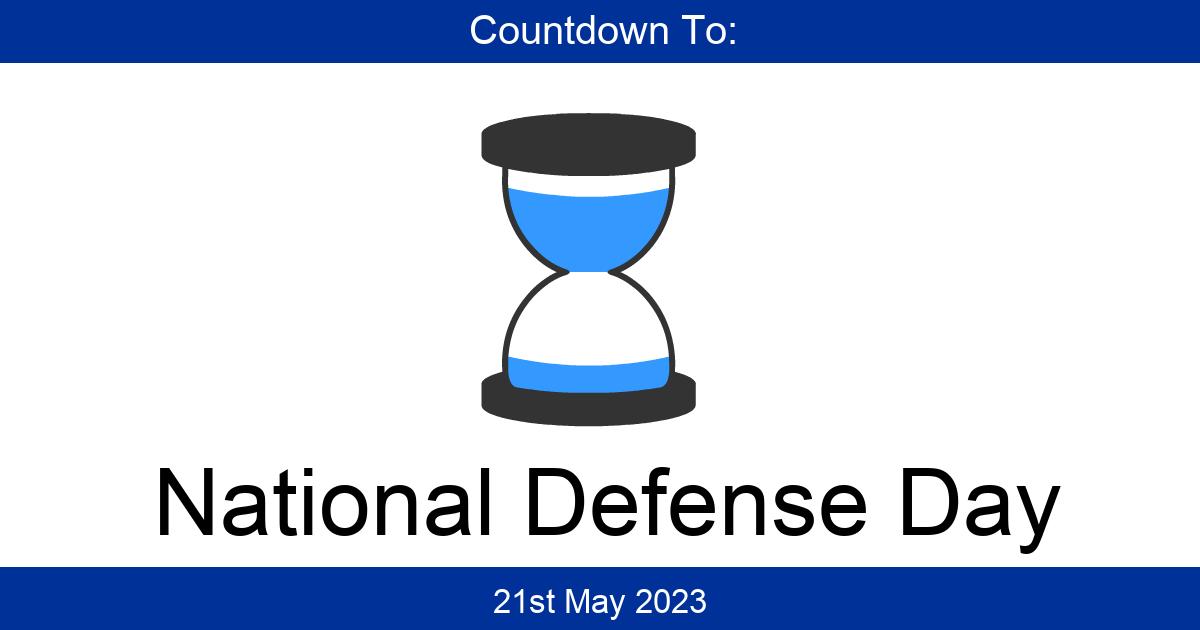 Countdown To National Defense Day Days Until National Defense Day