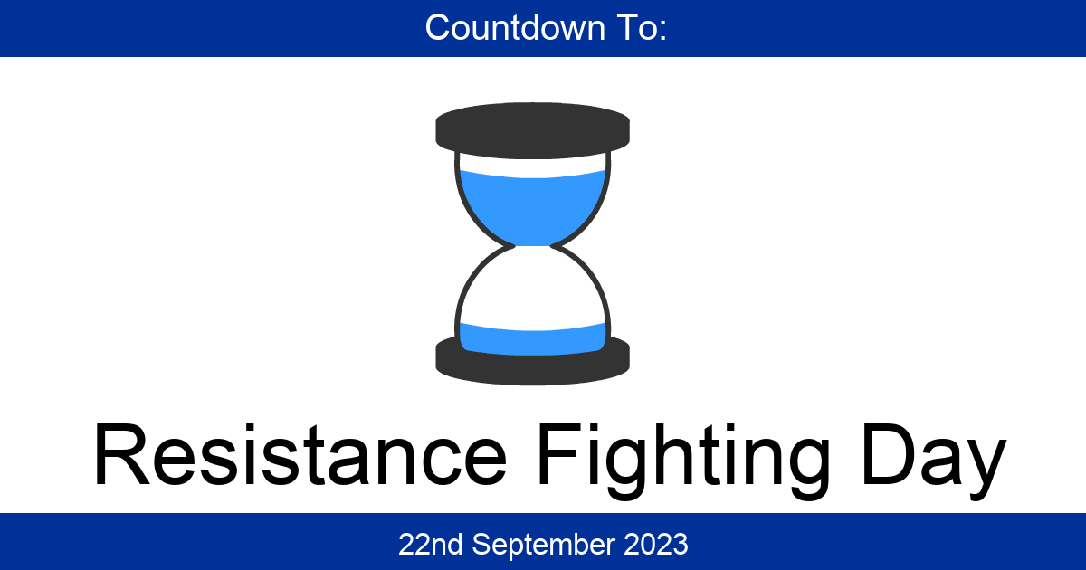 Countdown To Resistance Fighting Day Days Until Resistance Fighting Day