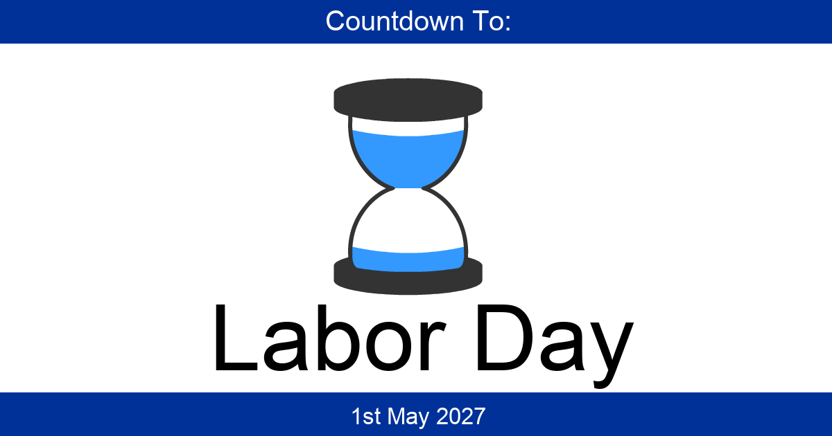 Countdown To Labor Day | Days Until Labor Day